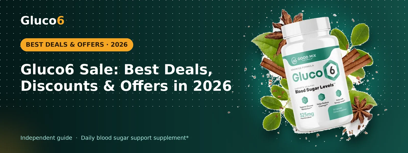 Gluco6 Sale: Best Deals, Discounts & Offers in 2026 – Gluco6 banner