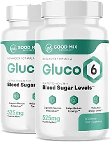 2 bottles of Gluco6 blood sugar support supplement