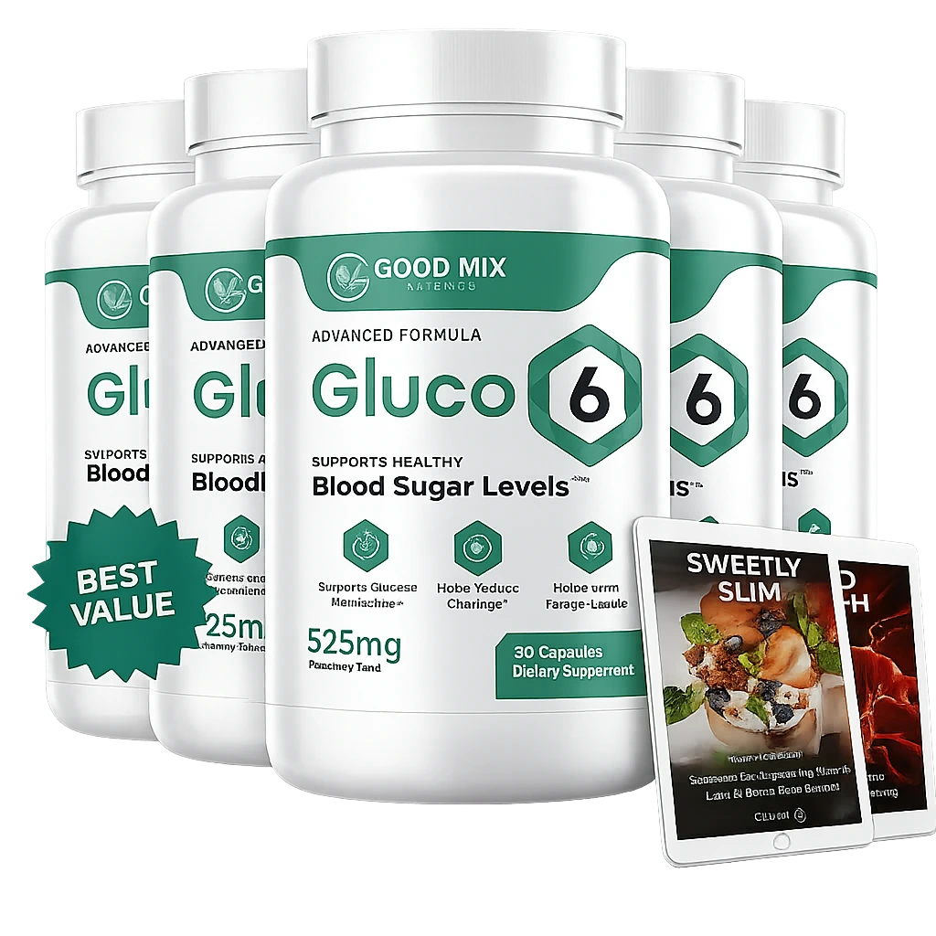 Gluco6 Bottle Pricing – 1, 3 and 6 bottle packages